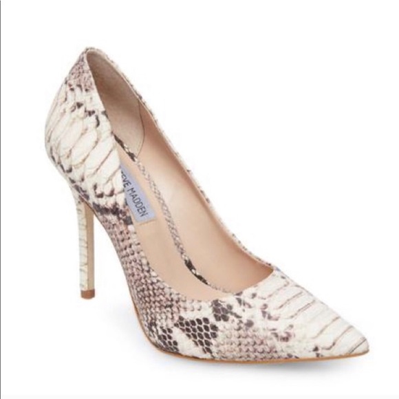 steve madden snakeskin heels